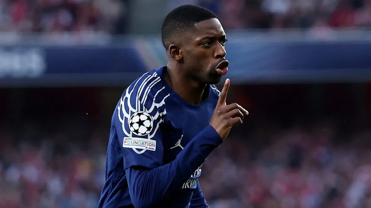 Ousmane Dembele scored the opening goal for Paris Saint-Germain Chammpions League semi-final against Arsenal.