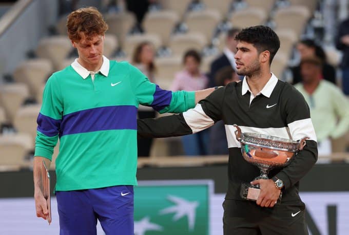 Alcaraz Sinner Roland Final Garros