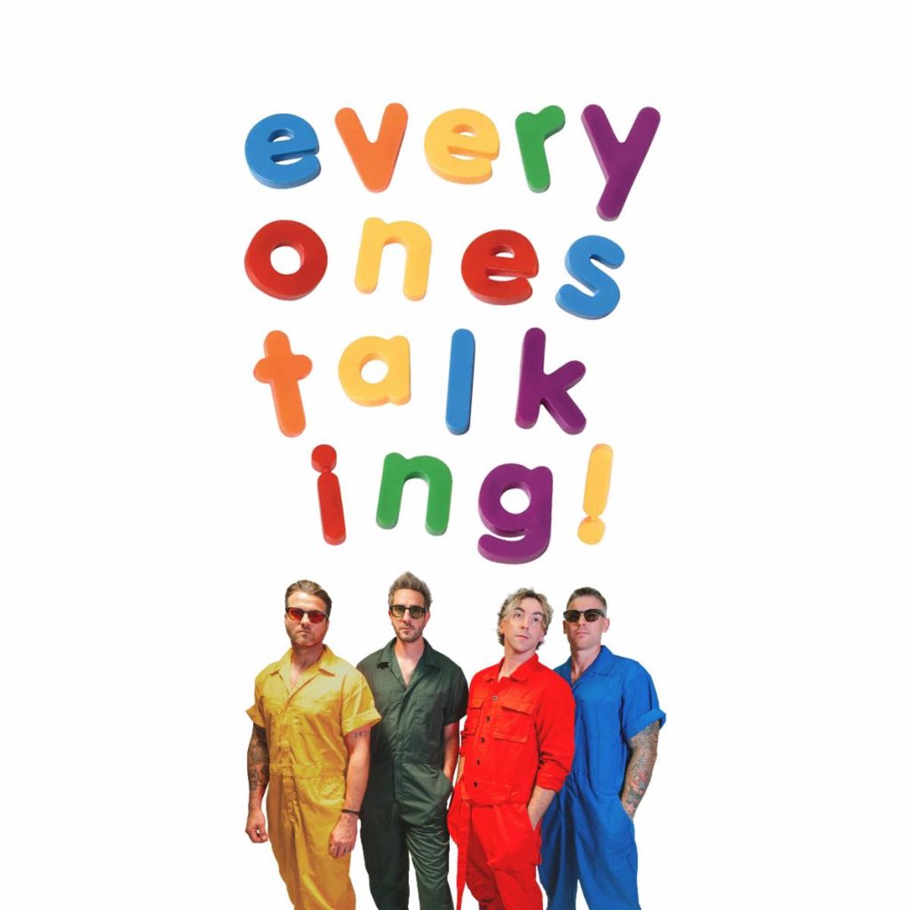 All time low new album cover for everyone's talking! release on October 17