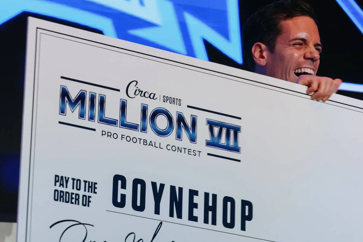Circa Million NFL sweepstakes winner Chris Coyne claims $1 million on tiebreaker | Betting