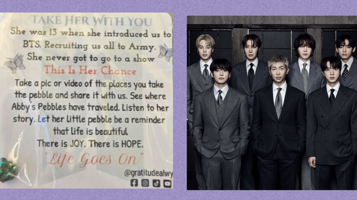 The story behind Abby’s Pebbles and why BTS ARMY brings them to concerts